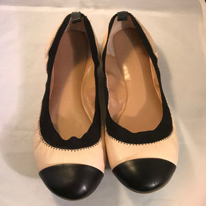 Banana Republic Flat Shoes - Beige and Black